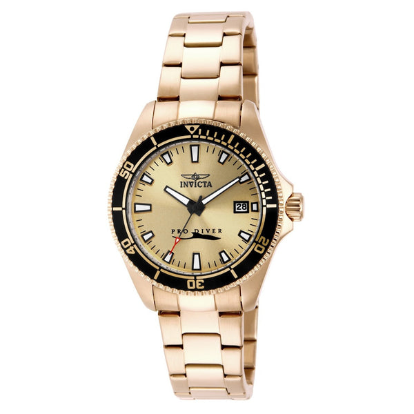 Invicta Women's 15138 Pro Diver Gold-Tone Stainless Steel Watch