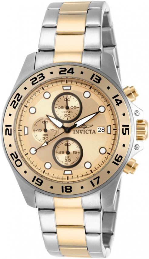 Invicta Men's 15207 Pro Diver Chronograph Gold-Tone and Silver Silver Watch