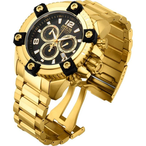 Invicta Men's 15827 Reserve Octane Chronograph Gold-Tone Polyurethane Watch
