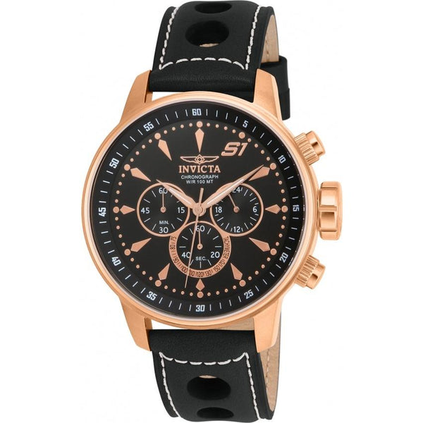 Invicta Men's 16013 S1 Rally Black Leather Watch