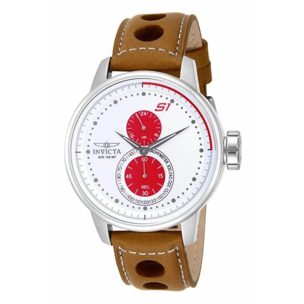 Invicta Men's 16018 S1 Rally Multi-Function Brown Leather Watch