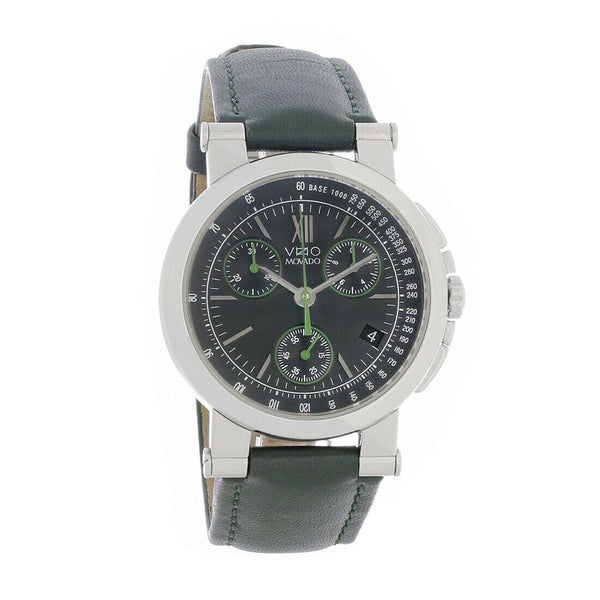 Movado Men's 1604194 Vizio Chronograph Green Leather Watch