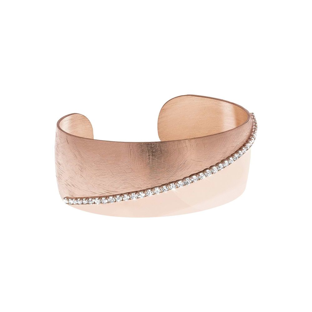 New Moon Half & Half Bronze Bangle
