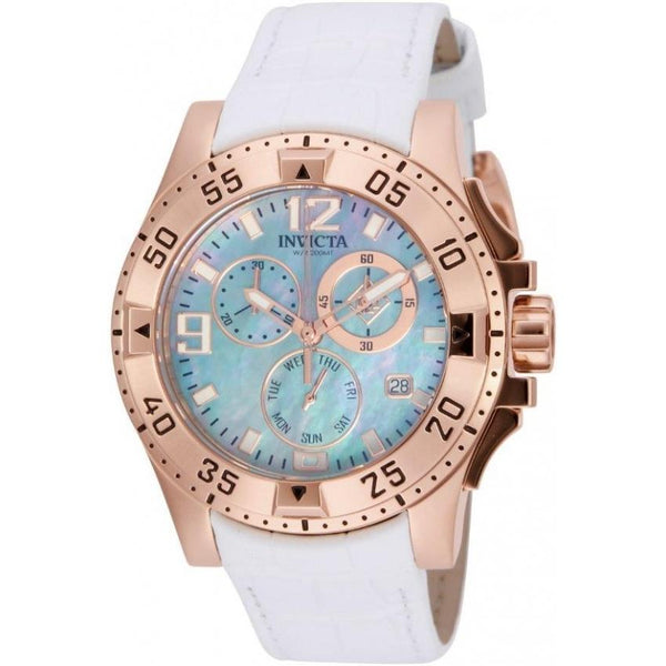 Invicta Women's 16100 Excursion Chronograph White Leather Watch