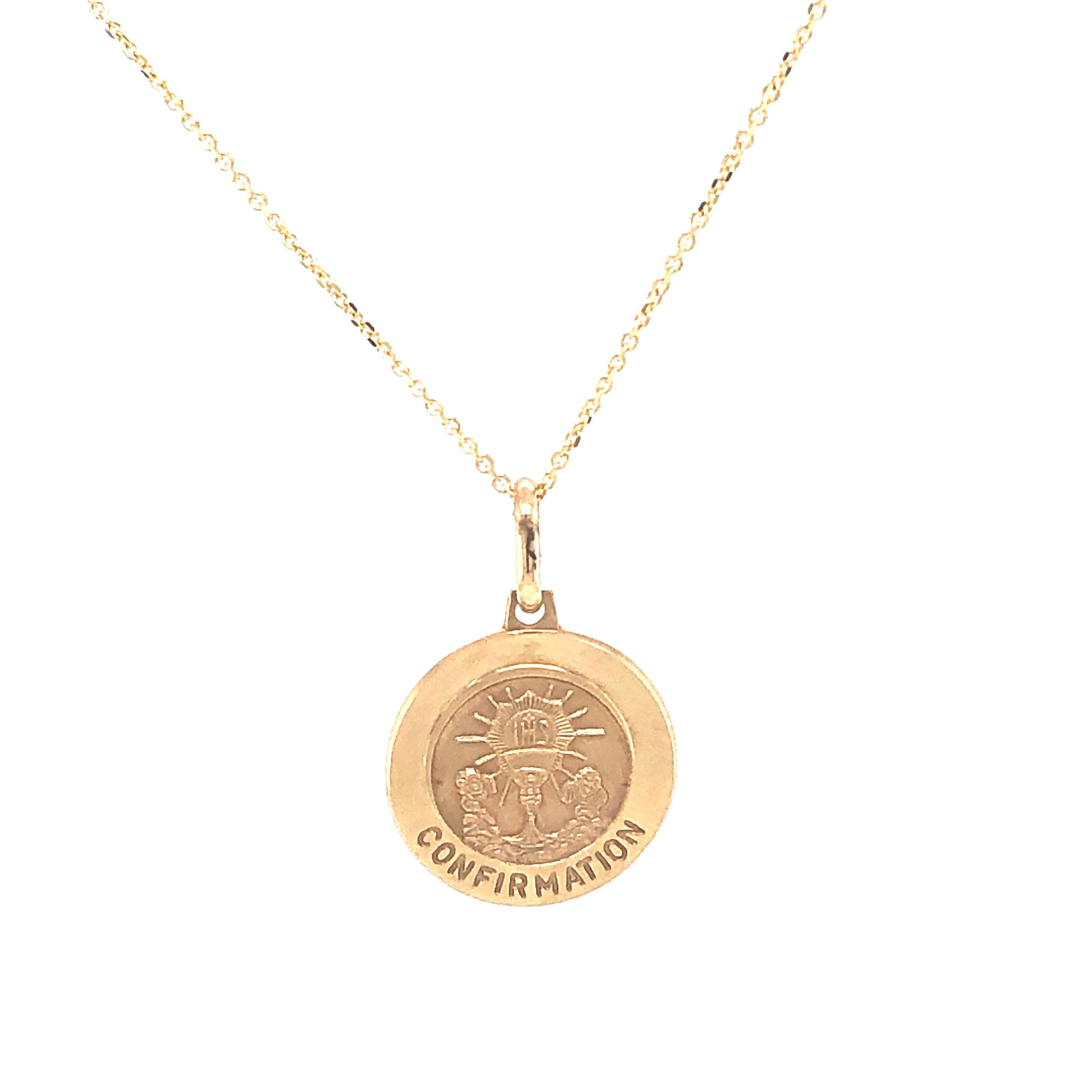 14K Confirmation Gold Pendant