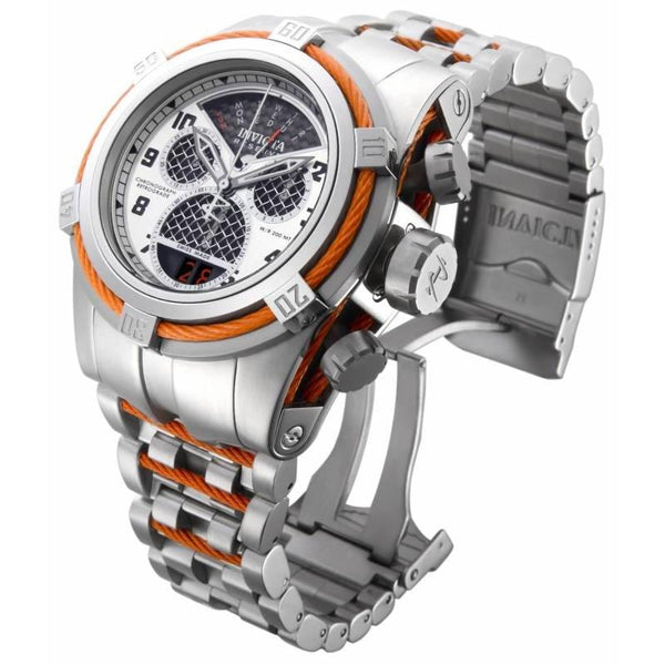 Invicta Men's 16315 Bolt Reserve Chronograph Orange and Silver Stainless Steel Watch