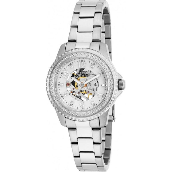 Invicta Women's 16701 Angel Mechanical Stainless Steel Stainless Steel Watch