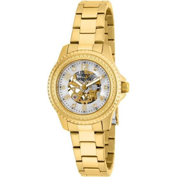 Invicta Women's 16704 Angel Mechanical Gold-Tone Stainless Steel Watch
