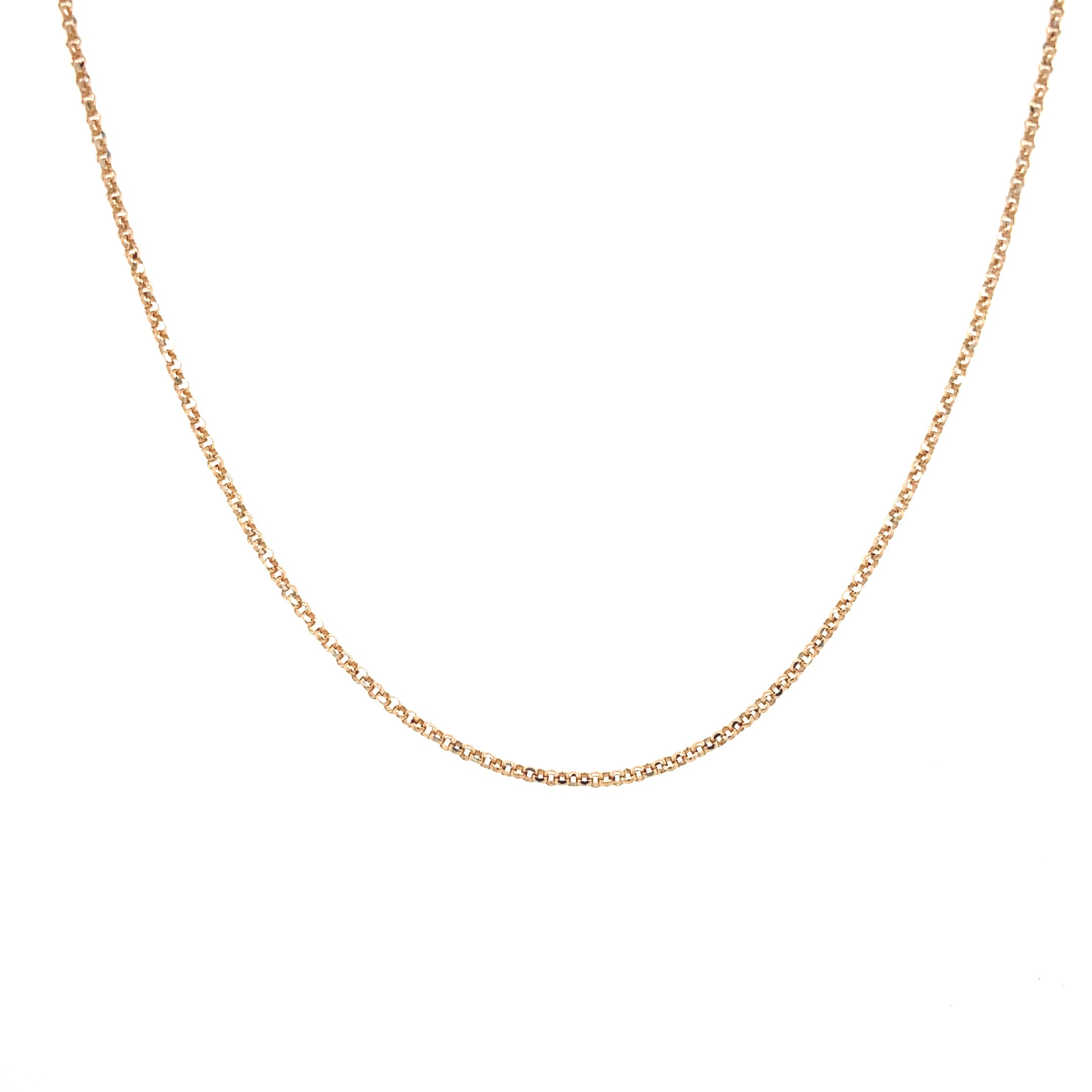 14K Rose Gold Rolo Chain