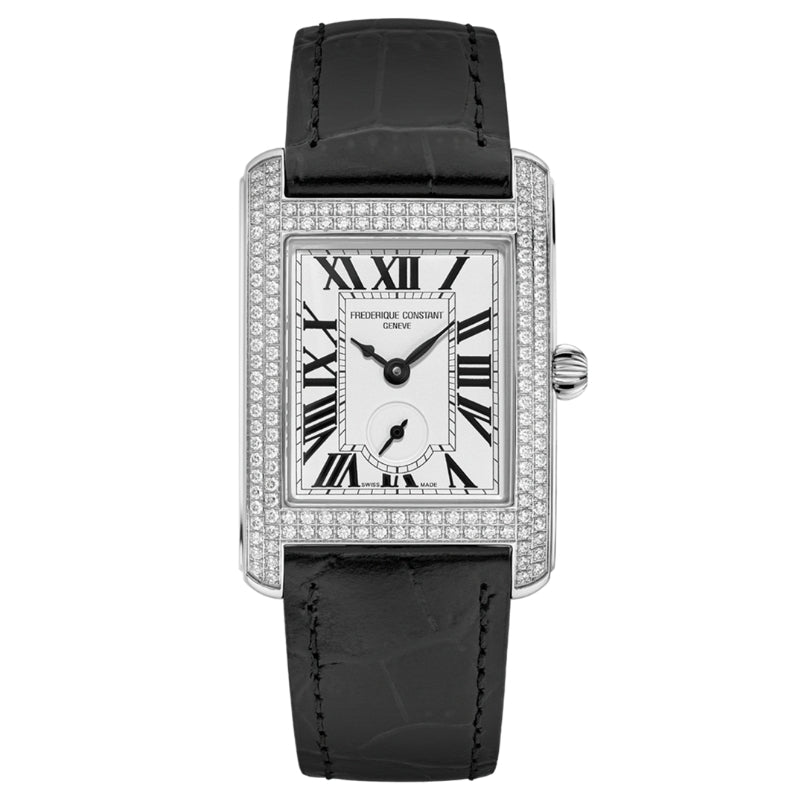 Frederique Constant Classics Carrée Small Seconds Diamond Ladies Watch - FC-235S2CD6