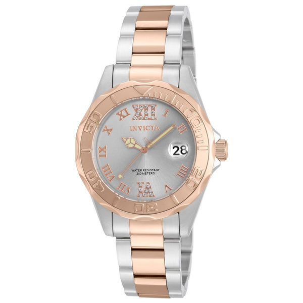 Invicta Women's 17022 Pro Diver Rose-tone and Silver Stainless Steel Watch