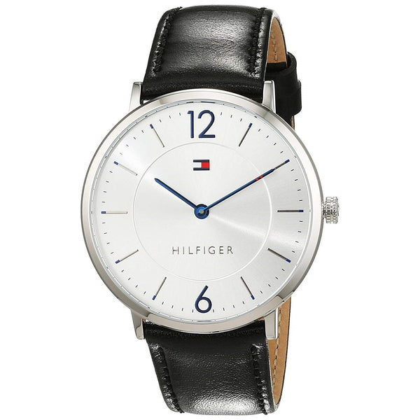 Tommy Hilfiger Men's 1710351 Ultra Sim Black Leather Watch