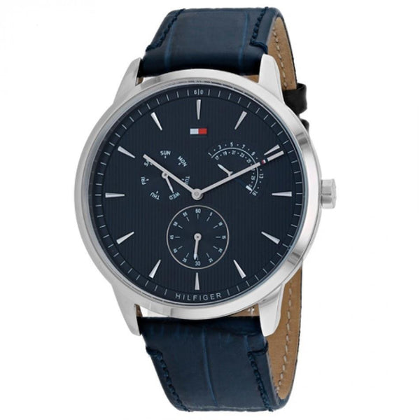 Tommy Hilfiger Men's 1710387 Brad Blue Leather Watch