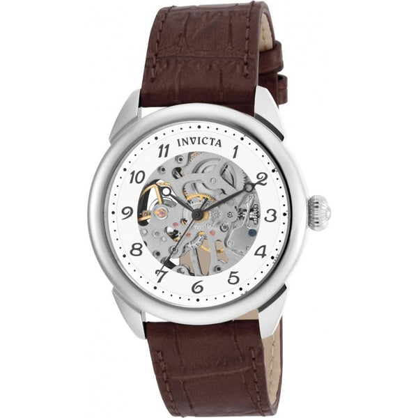 Invicta Men's 17187 Specialty Mechanical Black Leather Watch