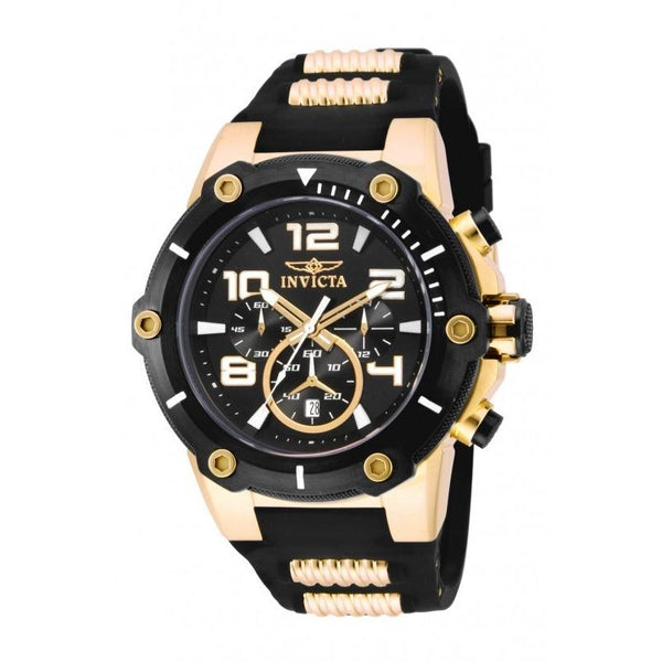 Invicta Men's 17200 Speedway Black and Gold-Tone Polyurethane and Stainless Steel Watch