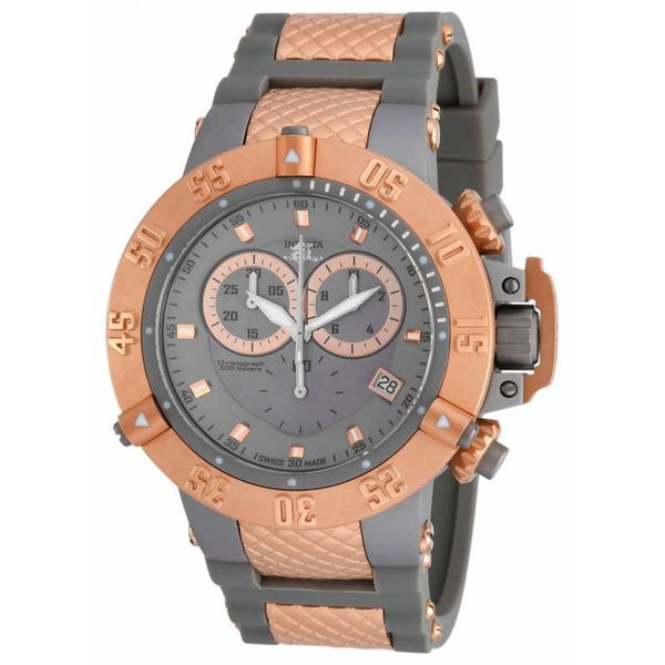 Invicta Men's 17213 Subaqua Noma III Rose-Tone Polyurethane and Stainless Steel Watch