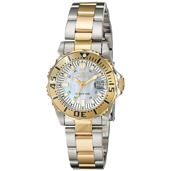 Invicta Women's 17383 Pro Diver Gold-Tone and Silver Stainless Steel Watch