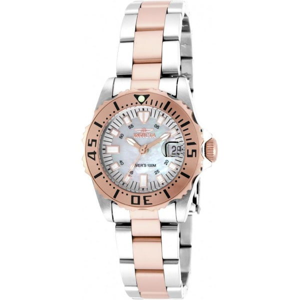Invicta Women's 17388 Pro Diver Rose-Tone and Silver Stainless Steel Watch