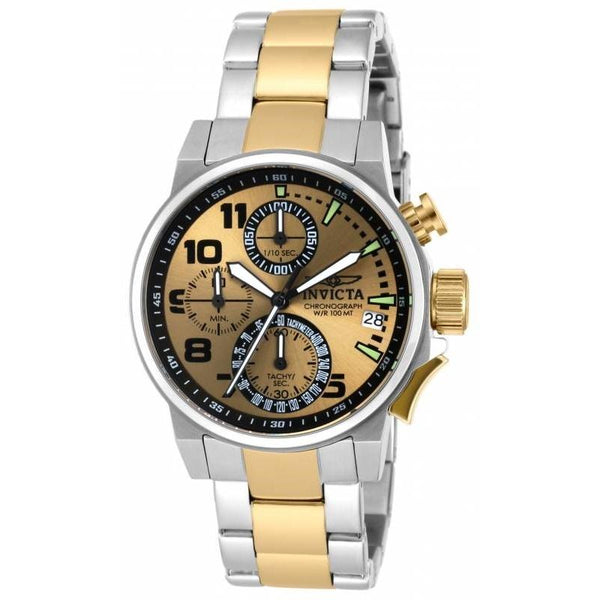 Invicta Women's 17428 I-Force Chronograph Gold-tone and Silver Stainless Steel Watch
