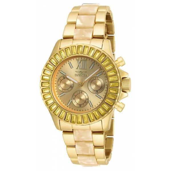 Invicta Women's 17492 Angel Chronograph Gold-tone Stainless Steel Watch