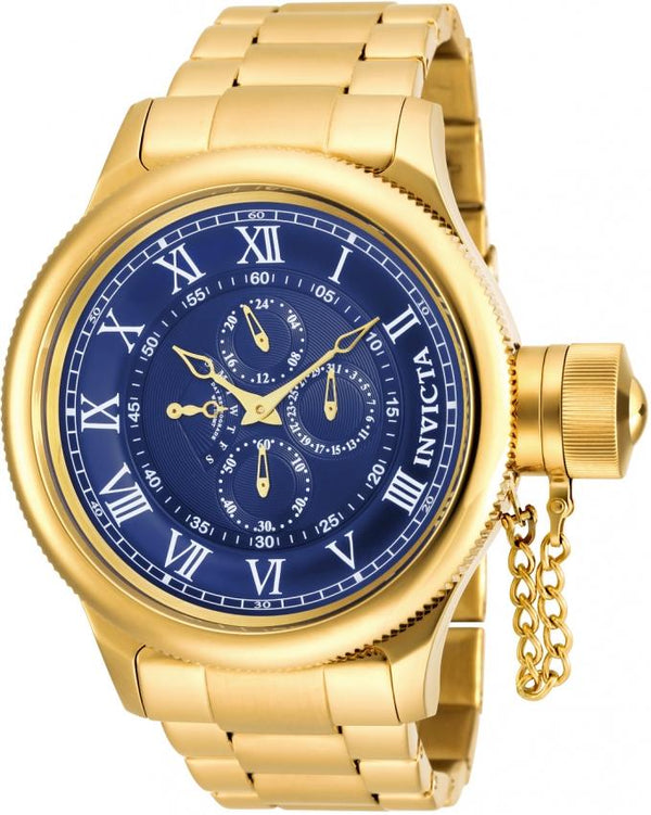 Invicta Men's 17667 Russian Diver Chronograph Gold-Tone Silver Watch