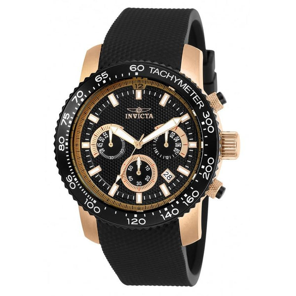 Invicta Men's 17775 Specialty Black Silicone Watch