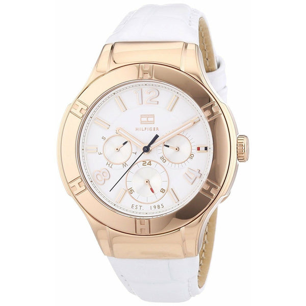Tommy Hilfiger Women's 1781362 Ainsley  White Leather Watch