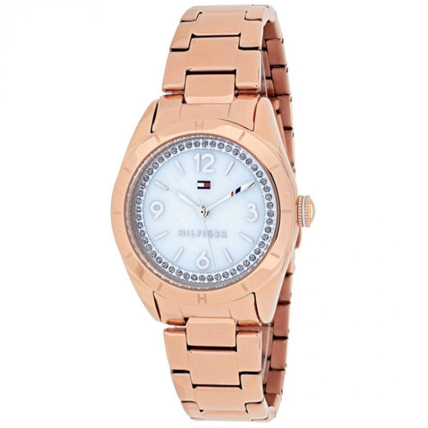 Tommy Hilfiger Women's 1781553 Hadley Crystal Rose-Tone Stainless Steel Watch
