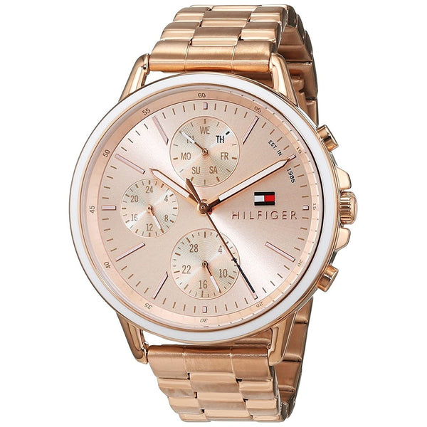Tommy Hilfiger Women's 1781788 Sport Rose Gold-Tone Stainless Steel Watch