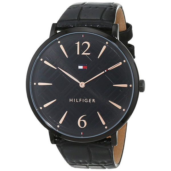 Tommy Hilfiger Women's 1781842 Classic Black Leather Watch