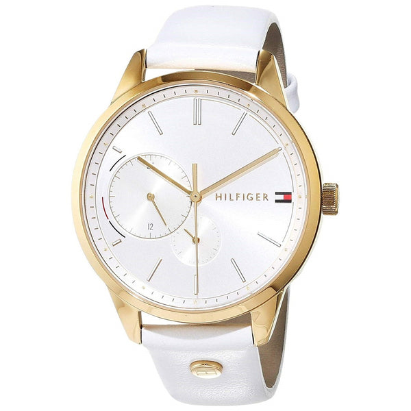 Tommy Hilfiger Women's 1782018 Brooklyn White Leather Watch
