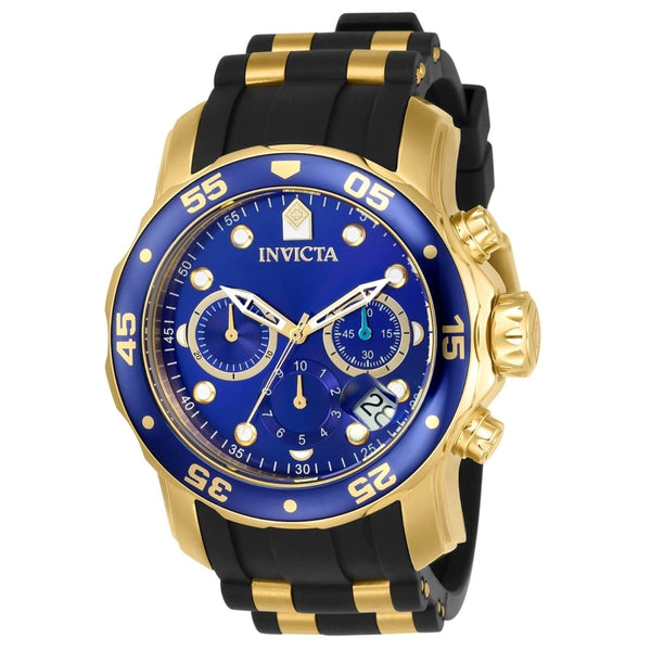 Invicta Men's 17882 Pro Diver Scuba Multi-Function Black and Gold-tone Polyurethane Watch