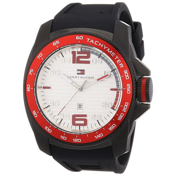 Tommy Hilfiger Men's 1790854 Windsurf Black Silicone Watch