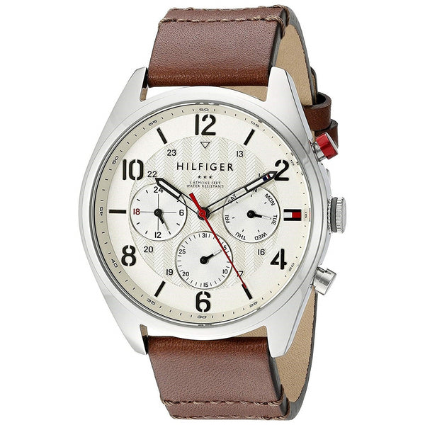 Tommy Hilfiger Men's 1791208 Corbin Chronograph Brown Leather Watch