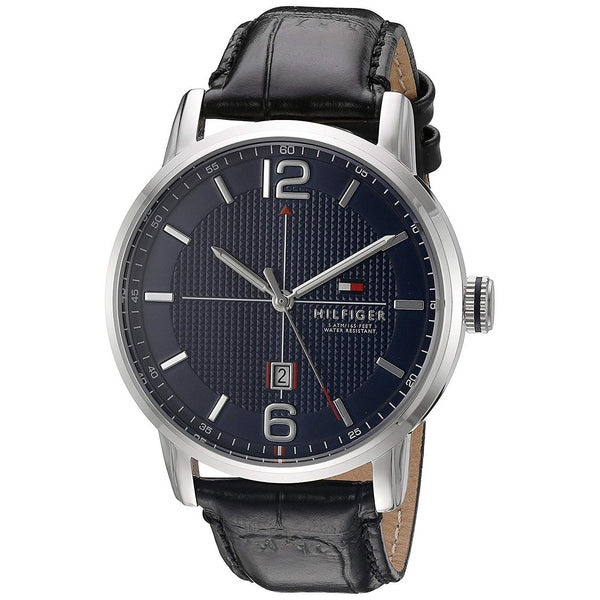 Tommy Hilfiger Men's 1791216 George Black Leather Watch