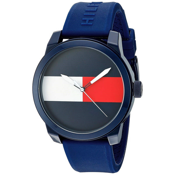 Tommy Hilfiger Men's 1791322 Denim Blue Rubber Watch
