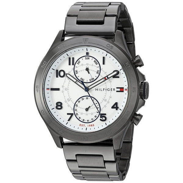 Tommy Hilfiger Men's 1791341 Sport Multi-Function Black Stainless Steel Watch