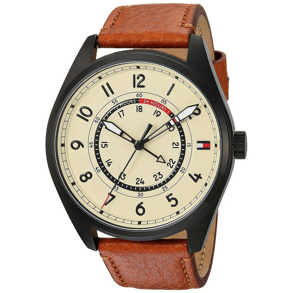 Tommy Hilfiger Men's 1791372 Sport Brown Leather Watch