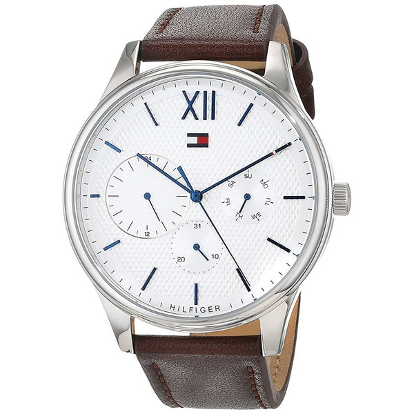 Tommy Hilfiger Men's 1791418 Damon Brown Leather Watch
