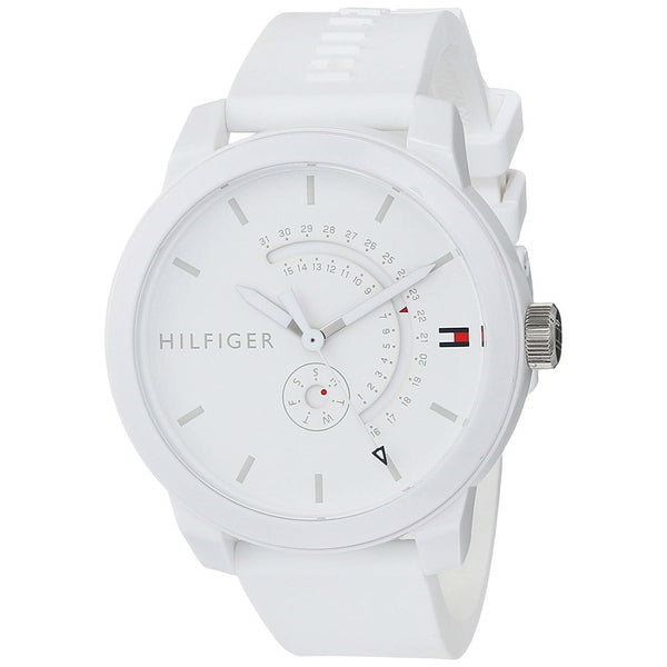 Tommy Hilfiger Men's 1791481 Denim White Silicone Watch