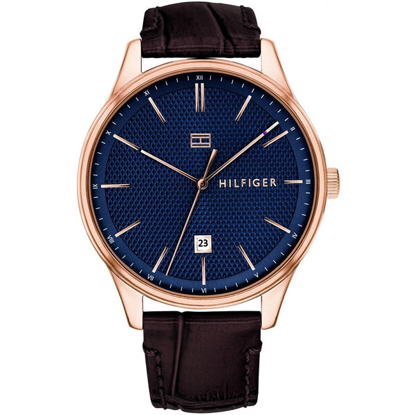 Tommy Hilfiger Men's 1791493 Damon Brown Leather Watch