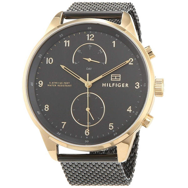 Tommy Hilfiger Men's 1791580 Chase Black Stainless Steel Watch