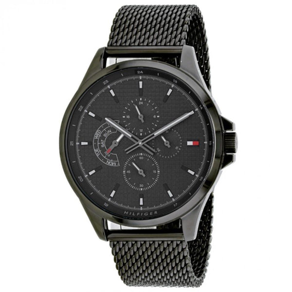 Tommy Hilfiger Men's 1791613 Shawn Black Stainless Steel Watch