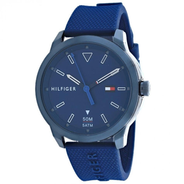 Tommy Hilfiger Men's 1791621 Sneaker Blue Silicone Watch