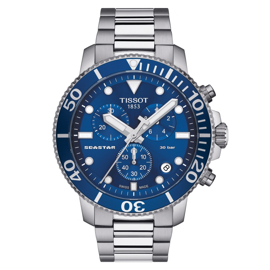 Seastar 1000 Chronograph (Silver-Blue)
