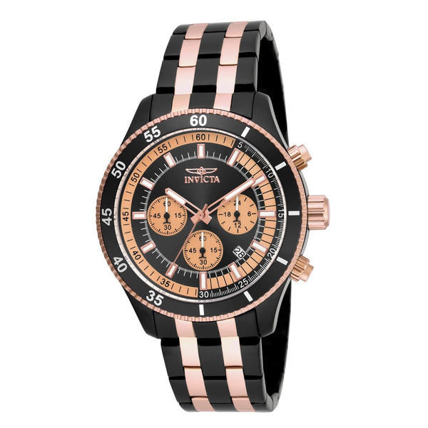 Invicta Men's 18057 Specialty Rose-tone and Black Stainless Steel Watch