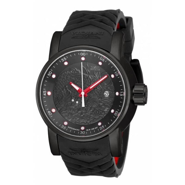 Invicta Men's 18213 S1 Rally Automatic Chronograph Black Polyurethane Watch