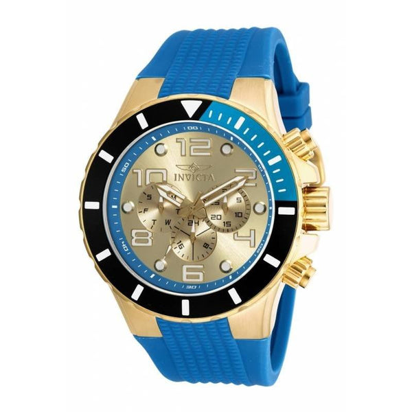 Invicta Men's 18740 Pro Diver Chronograph Blue Polyurethane Watch