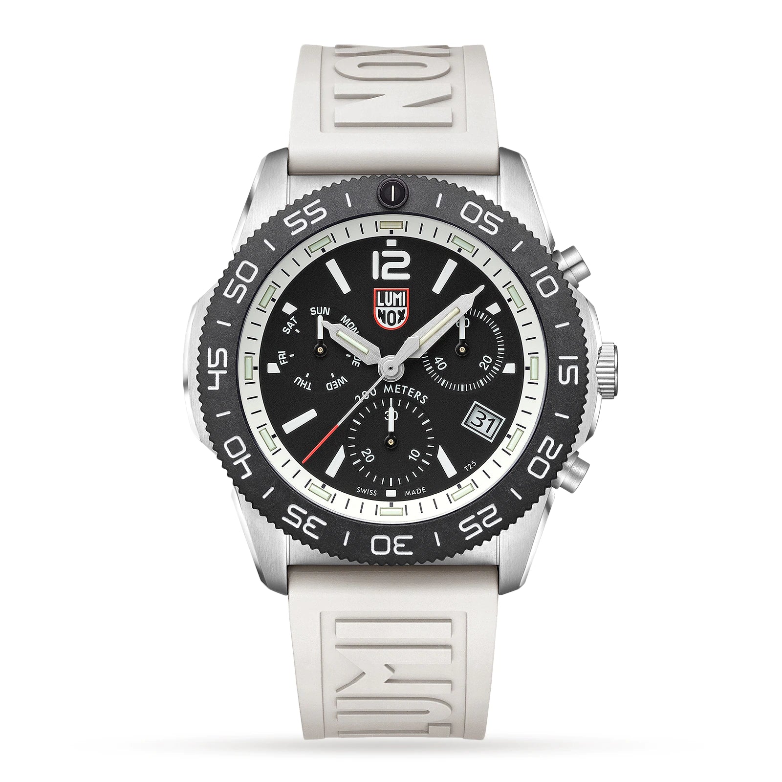 Luminox Pacific Diver Chronograph 44mm, White Rubber Strap Diver