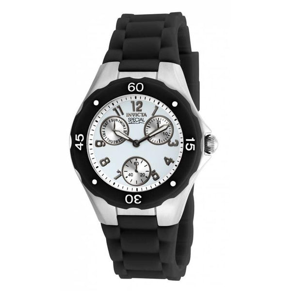 Invicta Women's 18787 Angel Chronograph Black Silicone Watch